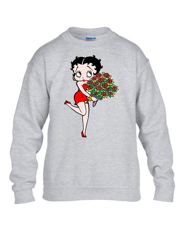 betty boop Sportszürke Gyerek Pulóver