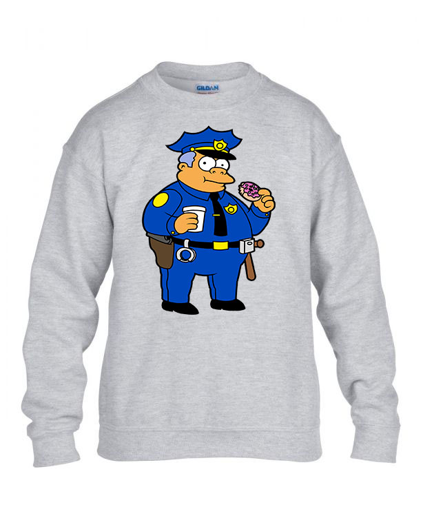 simpson család wiggum rendőr Sportszürke Gyerek Pulóver