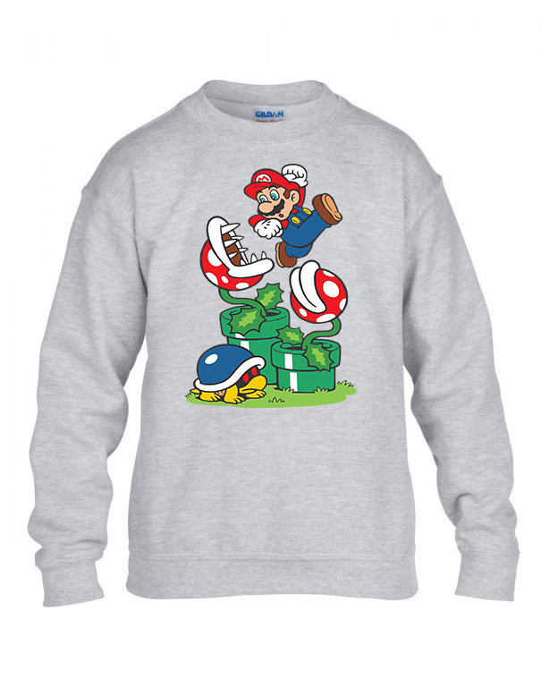 super mario Sportszürke Gyerek Pulóver