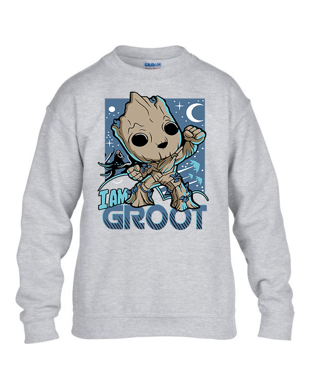i am groot Sportszürke Gyerek Pulóver