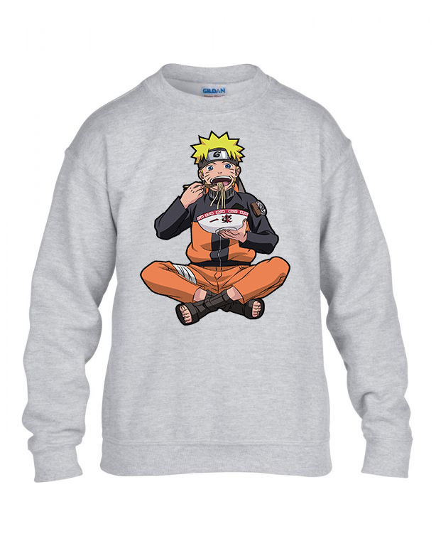 naruto Sportszürke Gyerek Pulóver