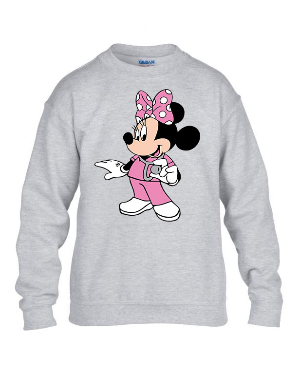 minnie egér ápoló nővér Sportszürke Gyerek Pulóver