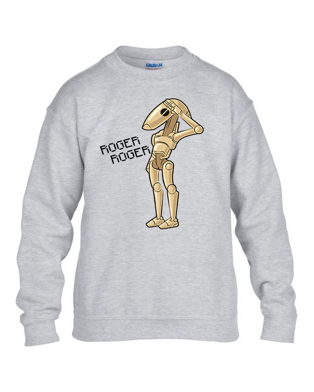 star wars roger droid Sportszürke Gyerek Pulóver