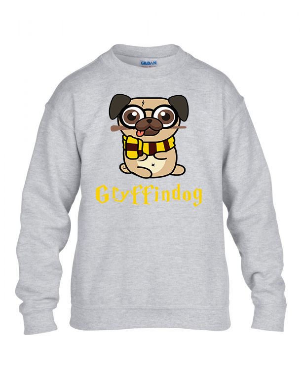 Harry Potter Kutyás Gryffindog Sportszürke Gyerek Pulóver