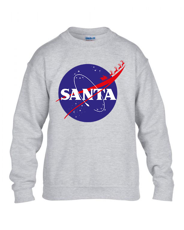 Santa Mikulás Karácsony nasa Sportszürke Gyerek Pulóver