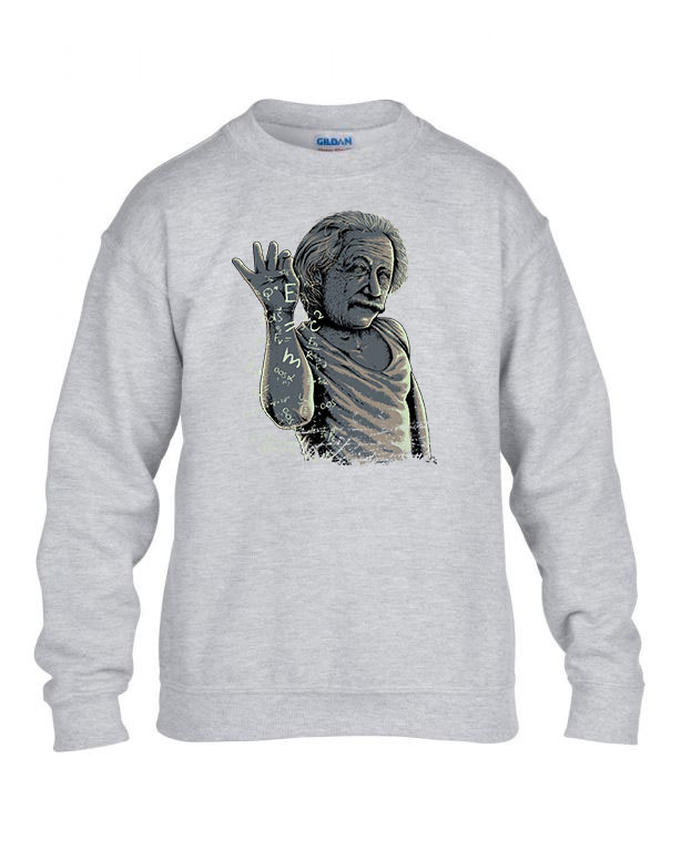 albert einstein Sportszürke Gyerek Pulóver