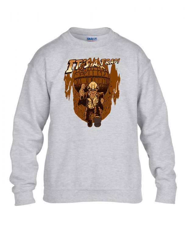 Star Wars Akbar admirális indiana jones humor Sportszürke Gyerek Pulóver
