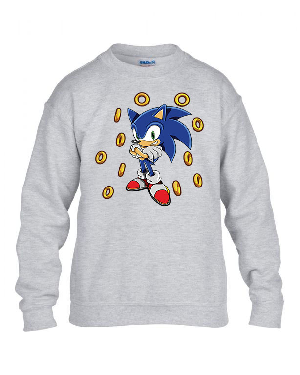 sonic a sündisznó Sportszürke Gyerek Pulóver