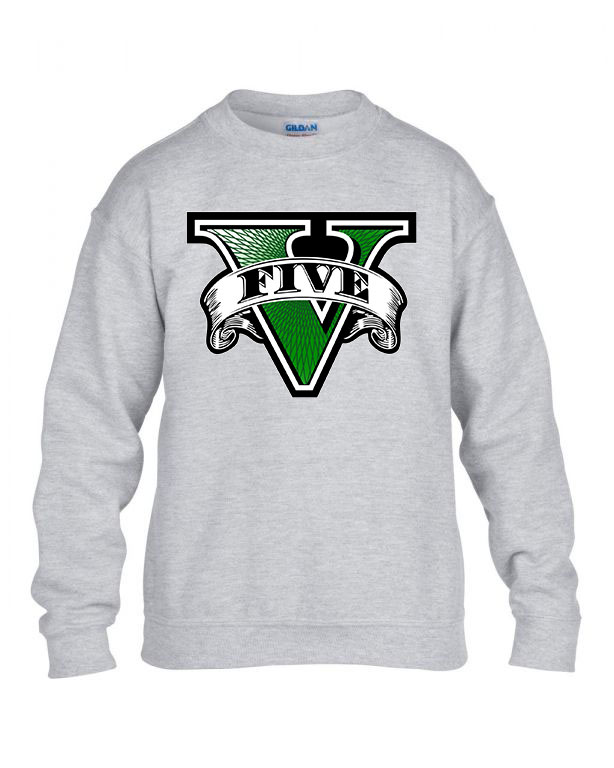 gta 5 grand theft auto Sportszürke Gyerek Pulóver