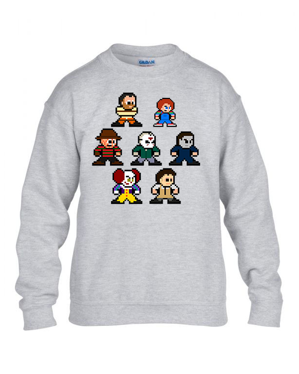 horror chuky jason freddy az stephen king Sportszürke Gyerek Pulóver