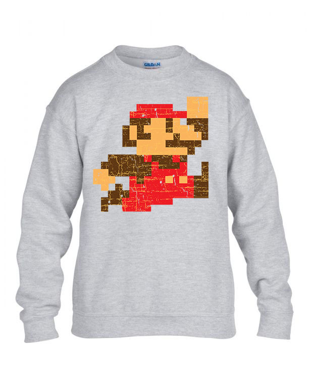 super mario Sportszürke Gyerek Pulóver