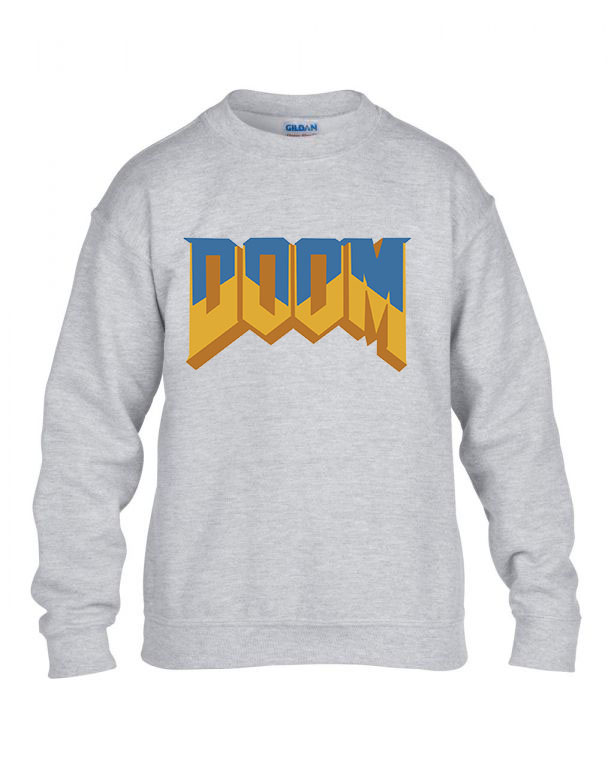 doom Sportszürke Gyerek Pulóver