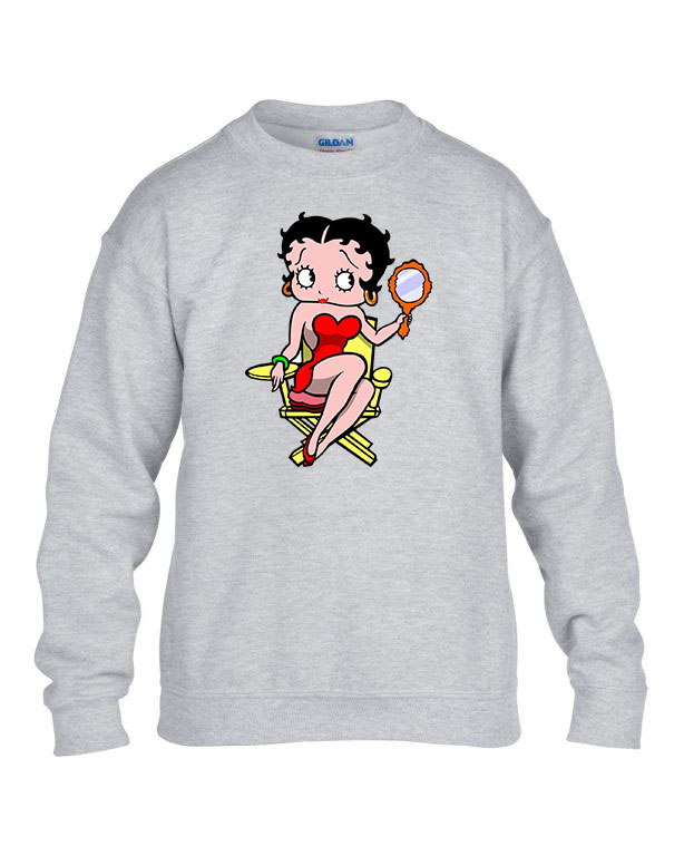 betty boop Sportszürke Gyerek Pulóver