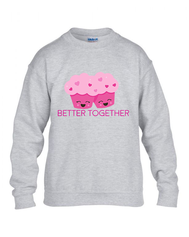 bff best friends together barátság Sportszürke Gyerek Pulóver