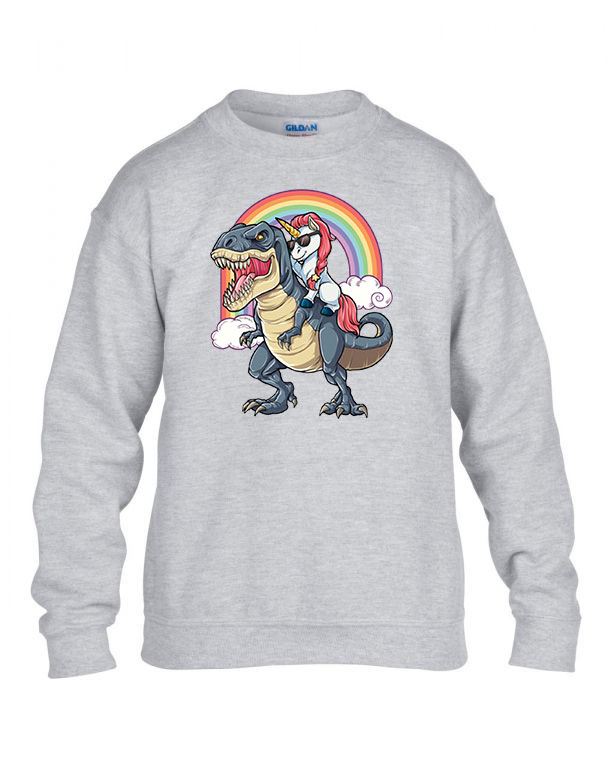 unikornis t-rex Sportszürke Gyerek Pulóver