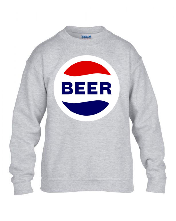 beer sör alkohol Sportszürke Gyerek Pulóver