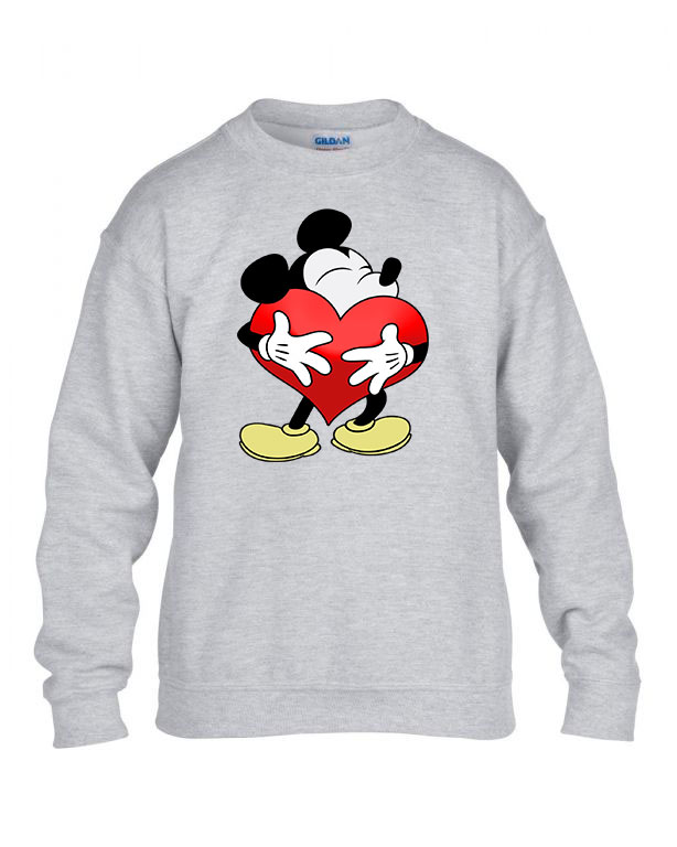 Mickey Egér Love Sportszürke Gyerek Pulóver