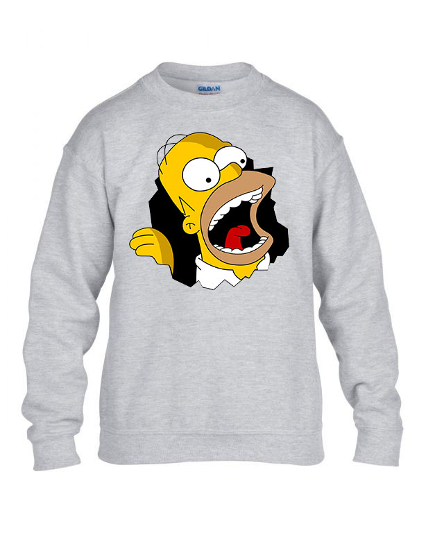 homer simpson Sportszürke Gyerek Pulóver