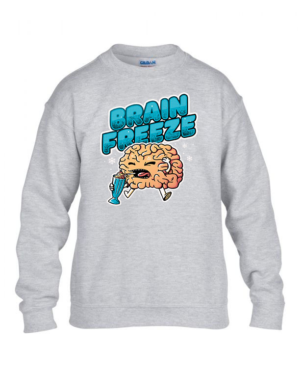 brain freeze Sportszürke Gyerek Pulóver