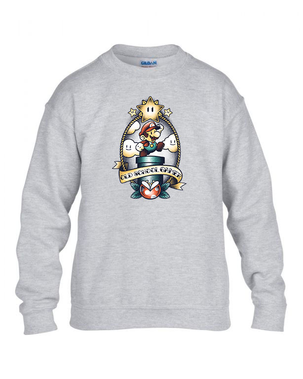 super mario Sportszürke Gyerek Pulóver