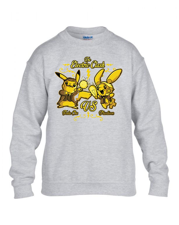 pikachu Sportszürke Gyerek Pulóver