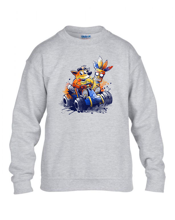crash bandicoot Sportszürke Gyerek Pulóver