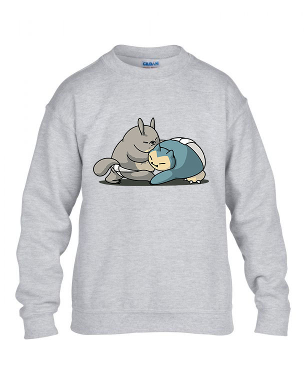 snorlax totoro Sportszürke Gyerek Pulóver