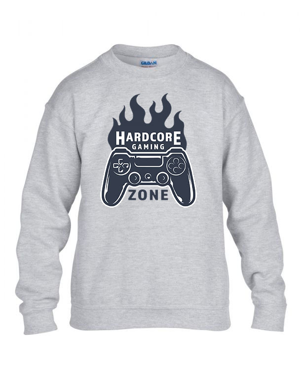 hardcore gaming Sportszürke Gyerek Pulóver
