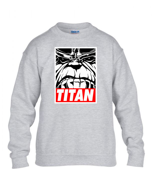 thanos titan avengers Sportszürke Gyerek Pulóver