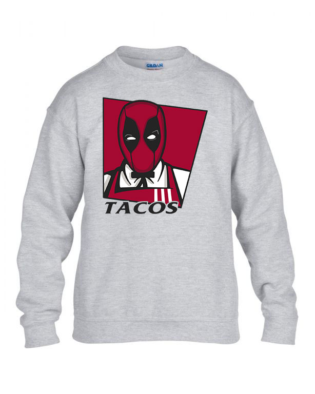 deadpool taco Sportszürke Gyerek Pulóver