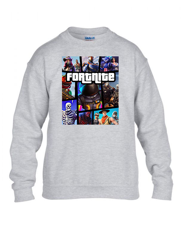 fortnite gta Sportszürke Gyerek Pulóver
