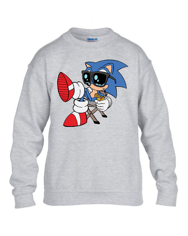 sonic Sportszürke Gyerek Pulóver