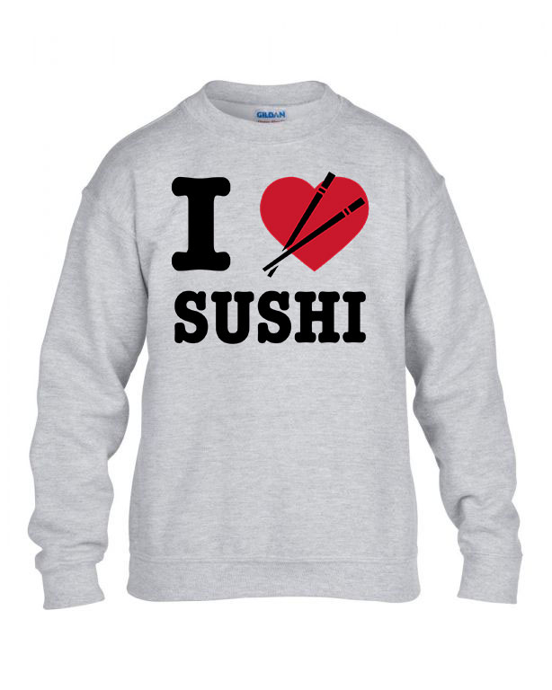 szusi sushi Sportszürke Gyerek Pulóver