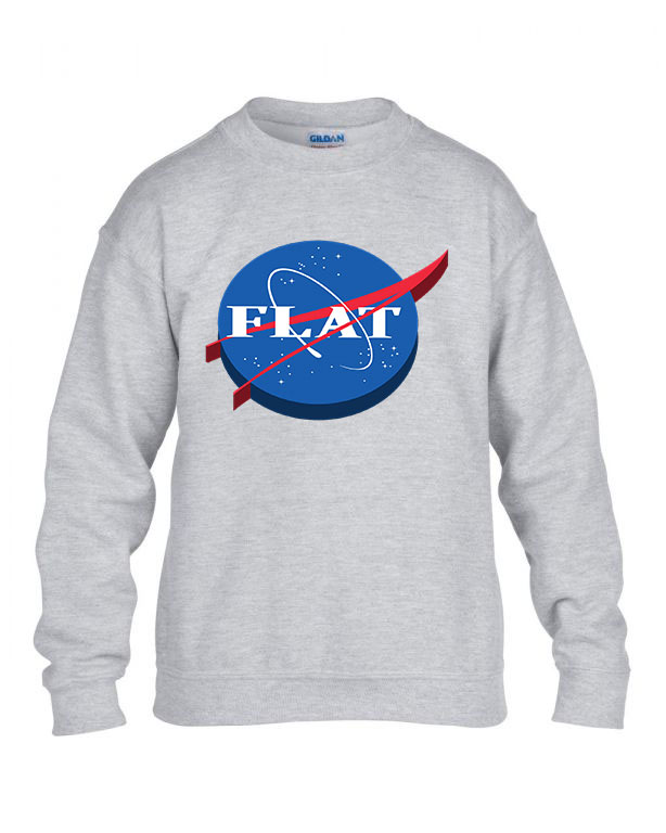 nasa logo flat humor Sportszürke Gyerek Pulóver
