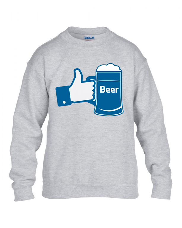 sör beer facebook Sportszürke Gyerek Pulóver