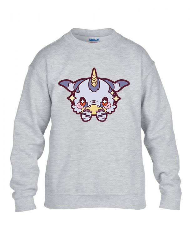 digimon gabumon Sportszürke Gyerek Pulóver