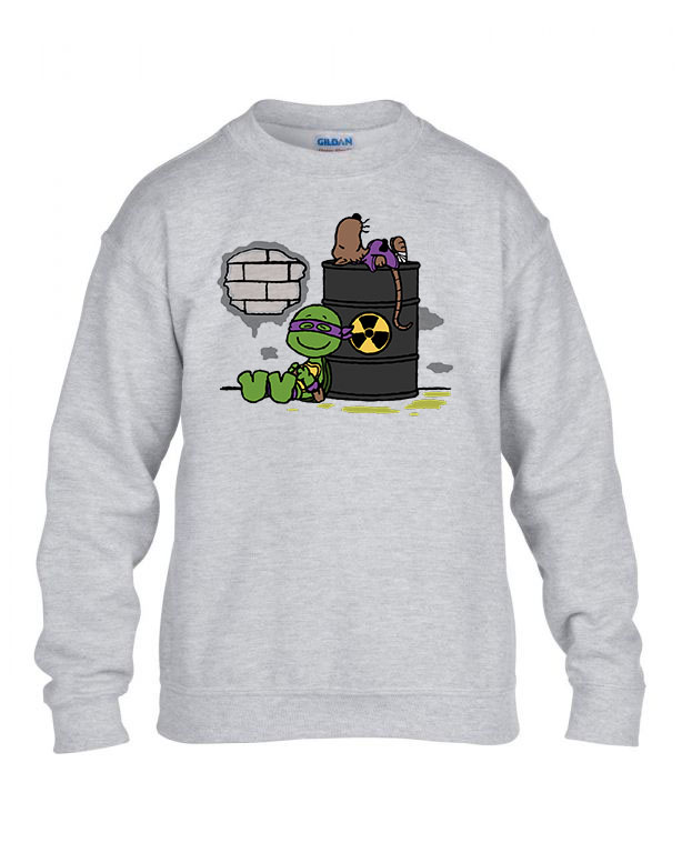 tini ninja teknőcök tmnt donatello Sportszürke Gyerek Pulóver