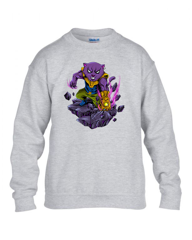 thanos macska Sportszürke Gyerek Pulóver