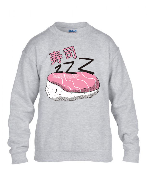 szusi sushi Sportszürke Gyerek Pulóver