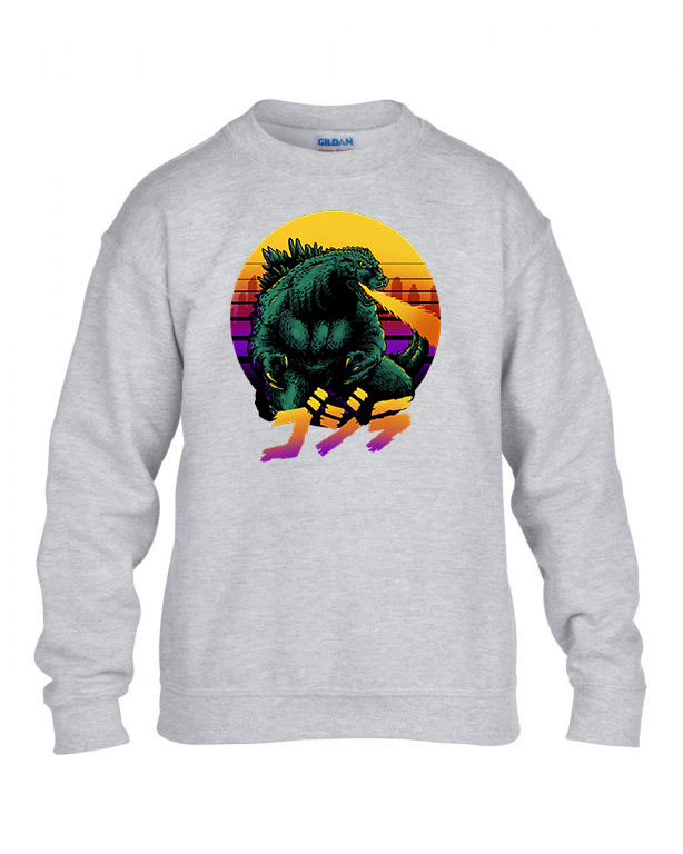 Godzilla Sportszürke Gyerek Pulóver