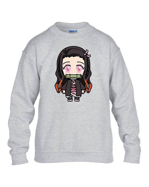 nezuko demon slayer Sportszürke Gyerek Pulóver