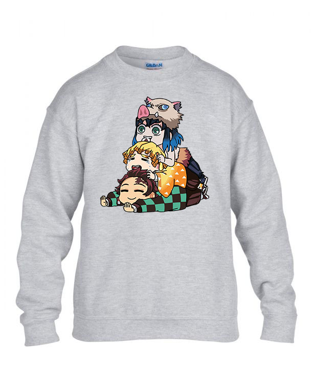 demon slayer Sportszürke Gyerek Pulóver