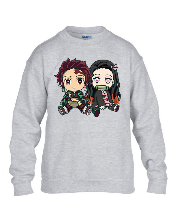 nezuko tanjiro demon slayer Sportszürke Gyerek Pulóver
