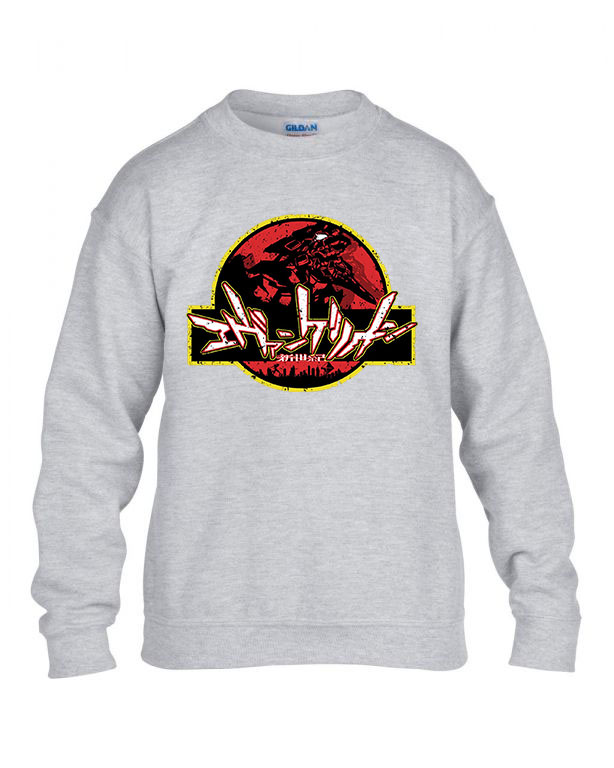 evangelion Sportszürke Gyerek Pulóver