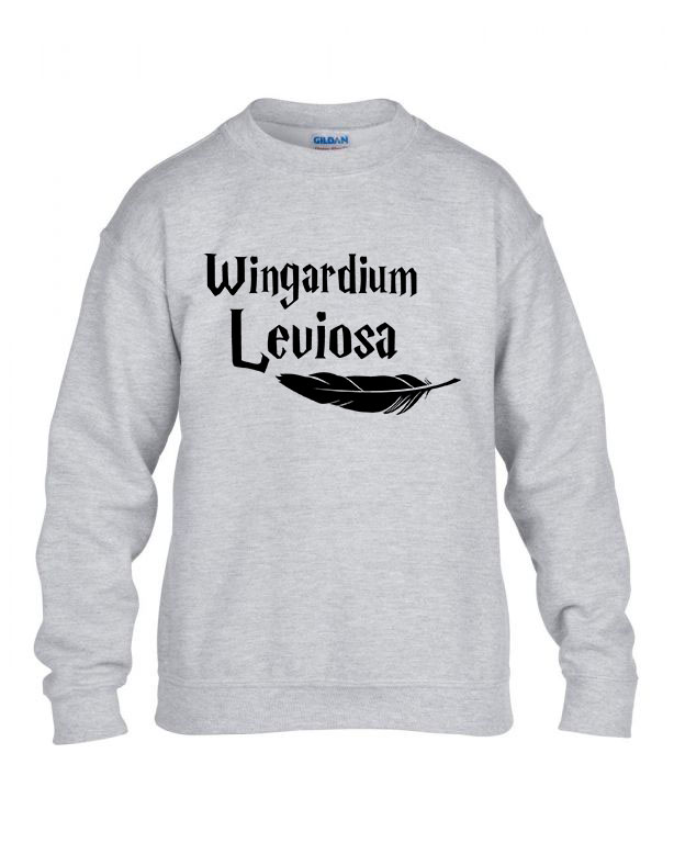 harry potter wingardium leviosa Sportszürke Gyerek Pulóver