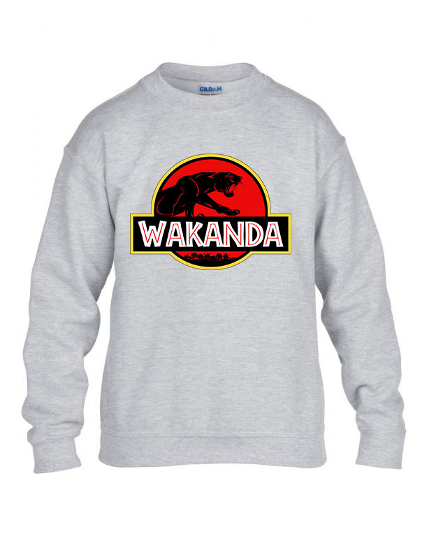 wakanda fekete párduc Sportszürke Gyerek Pulóver