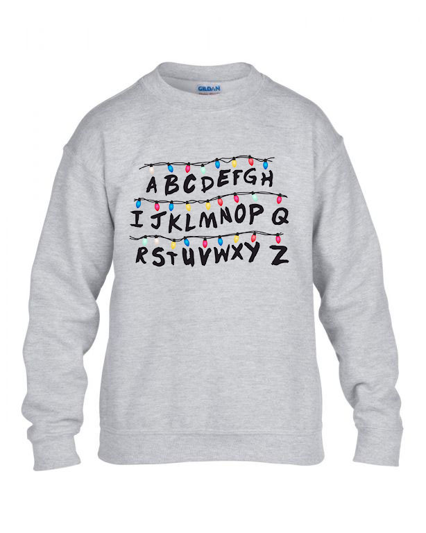 stranger things Sportszürke Gyerek Pulóver