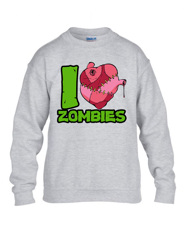 zombi zombis Sportszürke Gyerek Pulóver