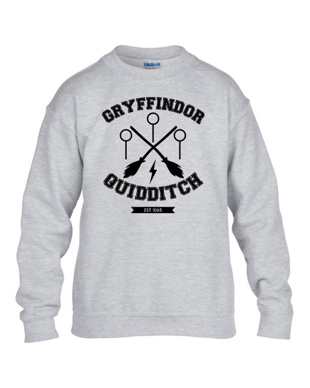 harry potter griffendél kvidics quidditch Sportszürke Gyerek Pulóver