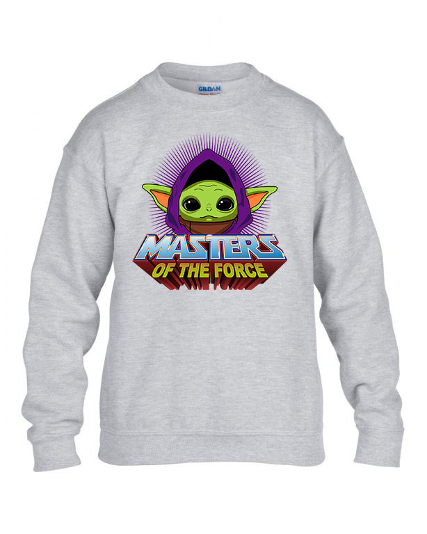 baba yoda baby yoda force Sportszürke Gyerek Pulóver
